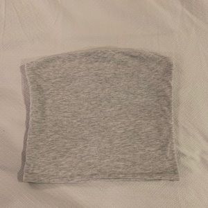 Brandy Melville Light Grey Tube Top